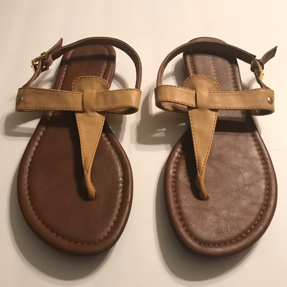Tan sandals
